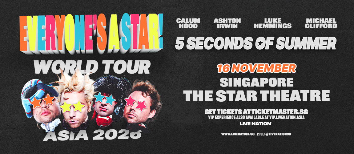 5 SECONDS OF SUMMER - EVERYONE’S A STAR! WORLD TOUR event poster